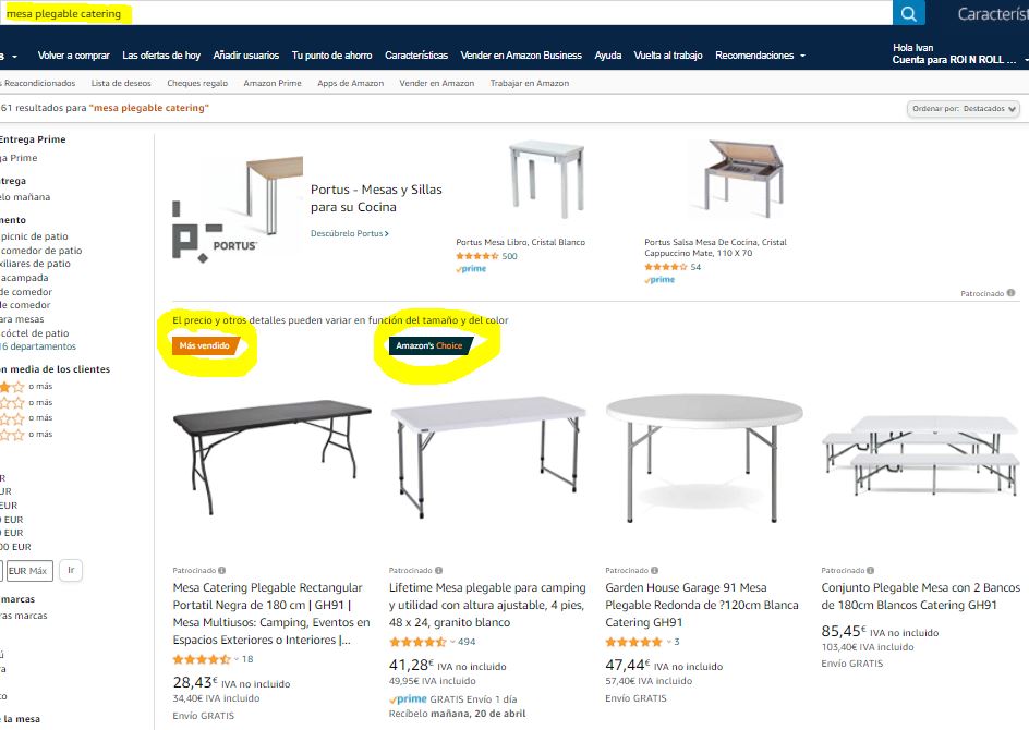 ventas amazon choice mas vendido