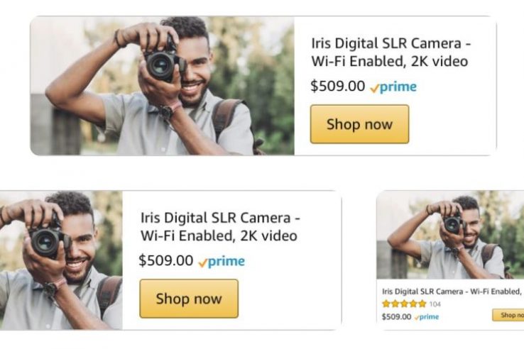 amazon display imagenes producto personalizadas